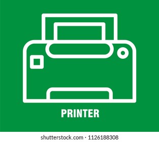 PRINTER VECTOR ICON