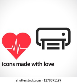 Printer  vector icon 