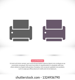 Printer Vector icon