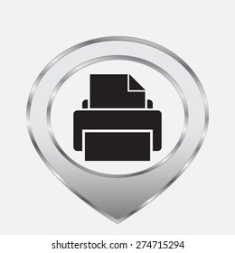 Printer vector icon 