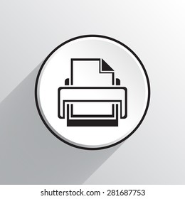 Printer vector icon 