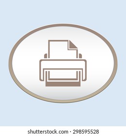 Printer vector icon 