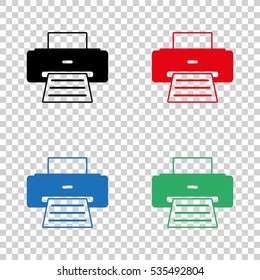 Printer  - vector icon