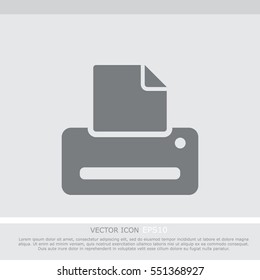Printer vector icon