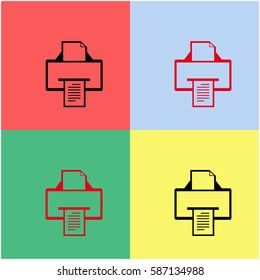 Printer vector  icon.