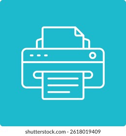 Printer vector icon. Can be used for printing, mobile and web applications.