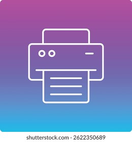 Ícone de vetor de impressora. Pode ser usado para impressão, aplicativos móveis e da Web.