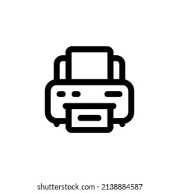 printer vector icon. computer component icon outline style. perfect use for logo, presentation, website, and more. simple modern icon design line style