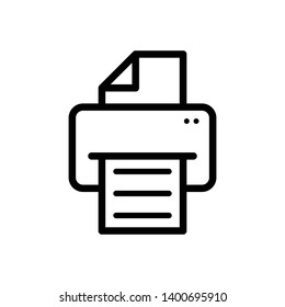 Printer Vector Icon Design Template
