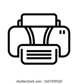 Printer vector icon, document printing symbol. Modern, simple flat vector illustration for graphic, website, mobile app, ui and ux. Set A.