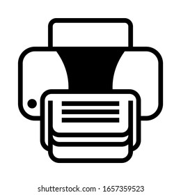 Printer vector icon, document printing symbol. Modern, simple flat vector illustration for graphic, website, mobile app, ui and ux. Set A.