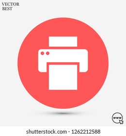 Printer vector icon eps 10