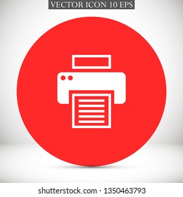 Printer vector icon eps 10