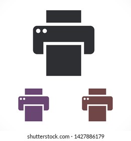 Printer vector icon eps 10 , Lorem ipsum Flat design