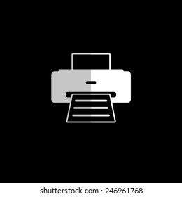 Printer - vector icon, flat design