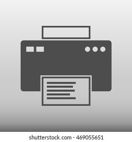 Printer Vector Icon Illustration