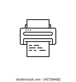 Printer vector icon. Illustration isolated vector sign symbol