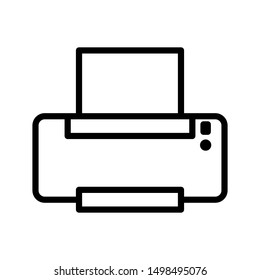 Printer vector icon. vector illustration on white background