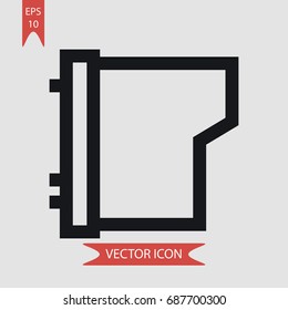 Printer vector icon, illustration symbol