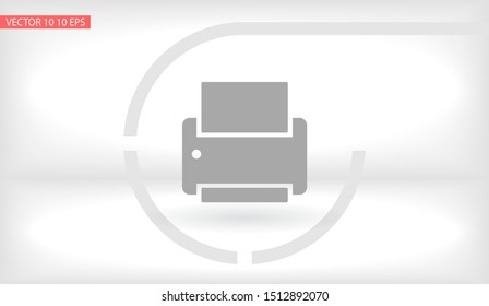 Printer Vector icon . Lorem Ipsum Illustration design