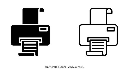 Printer vector icon on white background
