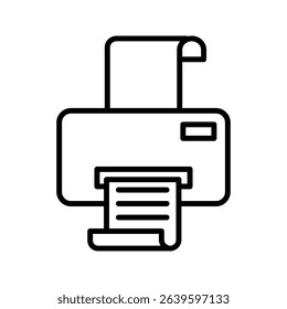 Printer vector icon on white background