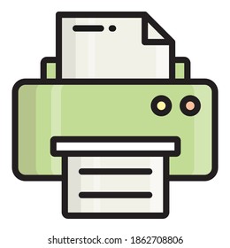 printer vector icon, school and education icon