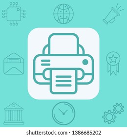Printer vector icon sign symbol