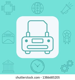 Printer vector icon sign symbol