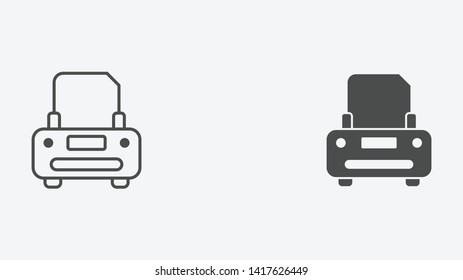 Printer vector icon sign symbol