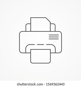 Printer vector icon sign symbol