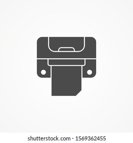 Printer vector icon sign symbol