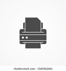 Printer vector icon sign symbol