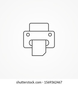 Printer vector icon sign symbol
