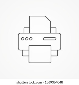 Printer vector icon sign symbol
