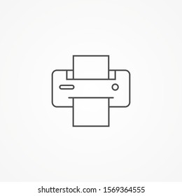 Printer vector icon sign symbol