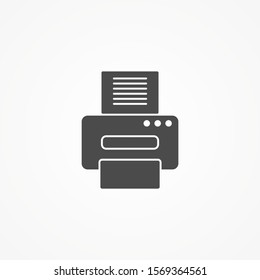 Printer vector icon sign symbol