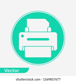 Printer vector icon sign symbol