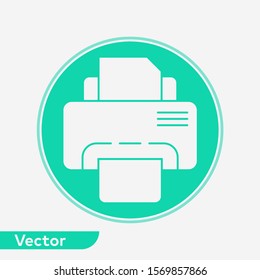 Printer vector icon sign symbol