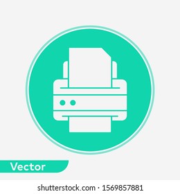 Printer vector icon sign symbol