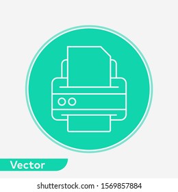 Printer vector icon sign symbol