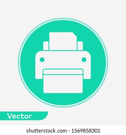 Printer vector icon sign symbol