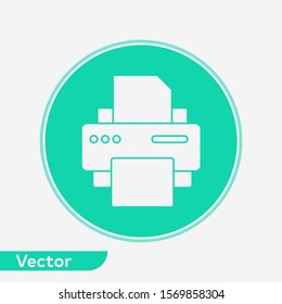 Printer vector icon sign symbol
