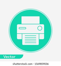 Printer vector icon sign symbol