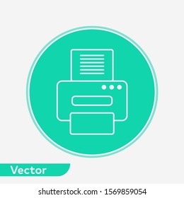 Printer vector icon sign symbol