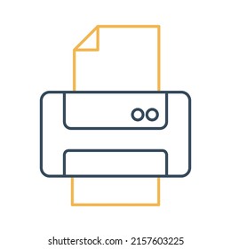 Printer Vector icon which is suitable for commercial work and easily modify or edit it

