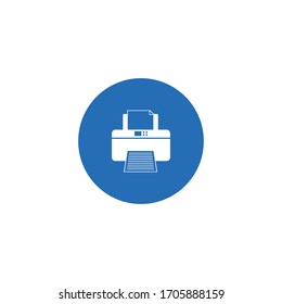 Iconos vectoriales de impresora, Ilustración aislada para diseño gráfico y web.