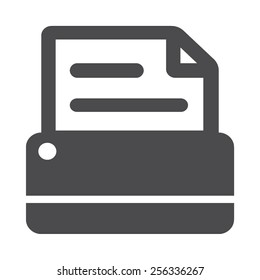 Printer vector image to be used in web applications, mobile applications and print media.