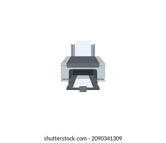 Printer vector isolated icon. Emoji illustration. Printer vector emoticon