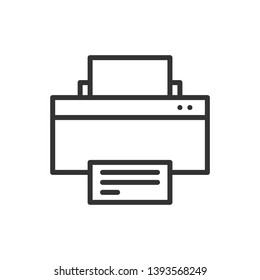 Printer Vector Out Line Icon